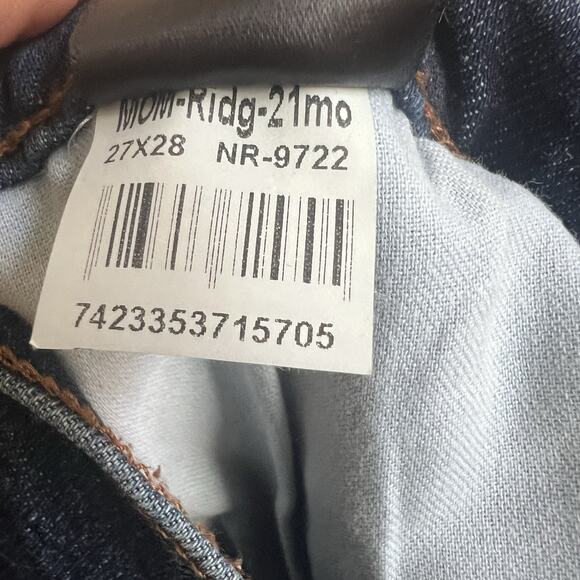 Mott and Bow Mom Jeans Womens Sz 27 x28 High Rise Stretch Denim Medium Wash Blue - Picture 5 of 5